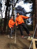 Pablo et christelle - parc accrobranche - belle ile en mer